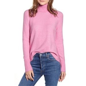 J.Crew Supersoft  Yarn Side Slits Turtleneck in Alpaca Merino Wool size L